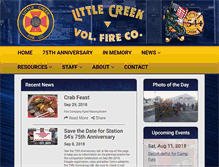 Tablet Screenshot of littlecreekfire.com